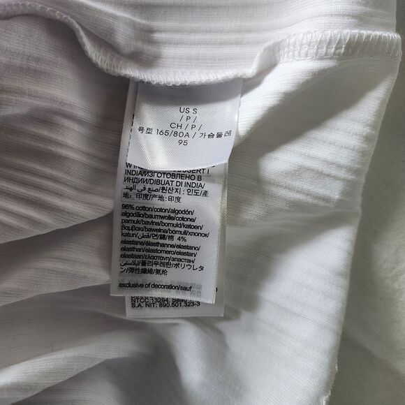 NWT Calvin Klein Men’s Ribbed Stretch Shirt Small Brilliant White Modern Fit - Picture 5 of 10